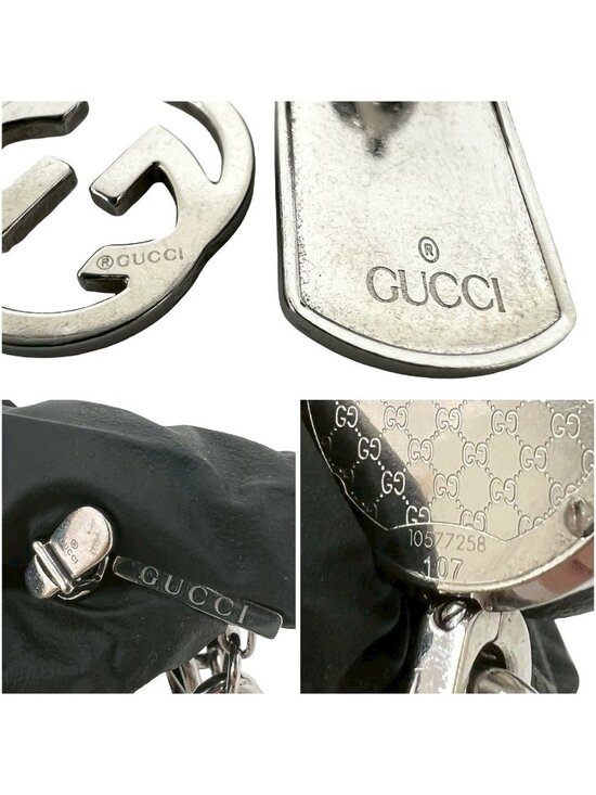 Gucci Logo Charm Stainless Steel Quartz Watch Wristwatch Silver main image 9